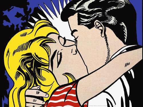 洋書　キッチュなイラスト・写真集　KITSCH 2 Amazon.com: Roy Lichtenstein - Kiss II, 1962 Art Print: Posters